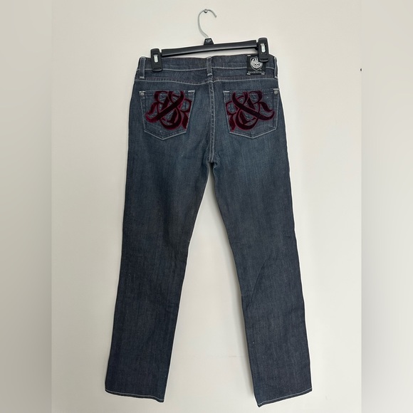 Rock & Republic Denim - Womens Rock and Republic black denim jeans velvet pocket